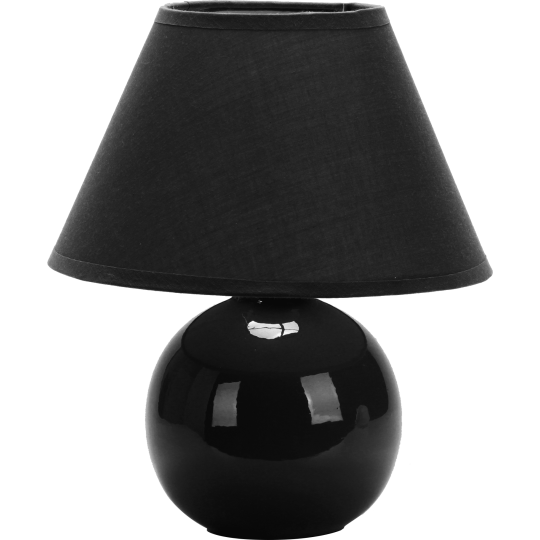 Dekorativna stona lampa keramička E14 crna M1012